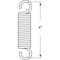 Prime-Line Extension Spring, 13 in. x 4 in. x .120 Wire Diameter, Spring Steel, PK2 SP 9624 - alternate 4